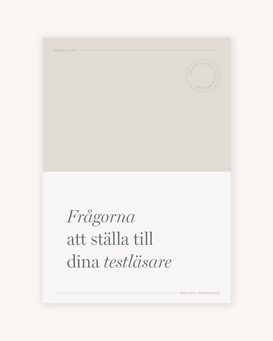 39 frågor till testläsare
