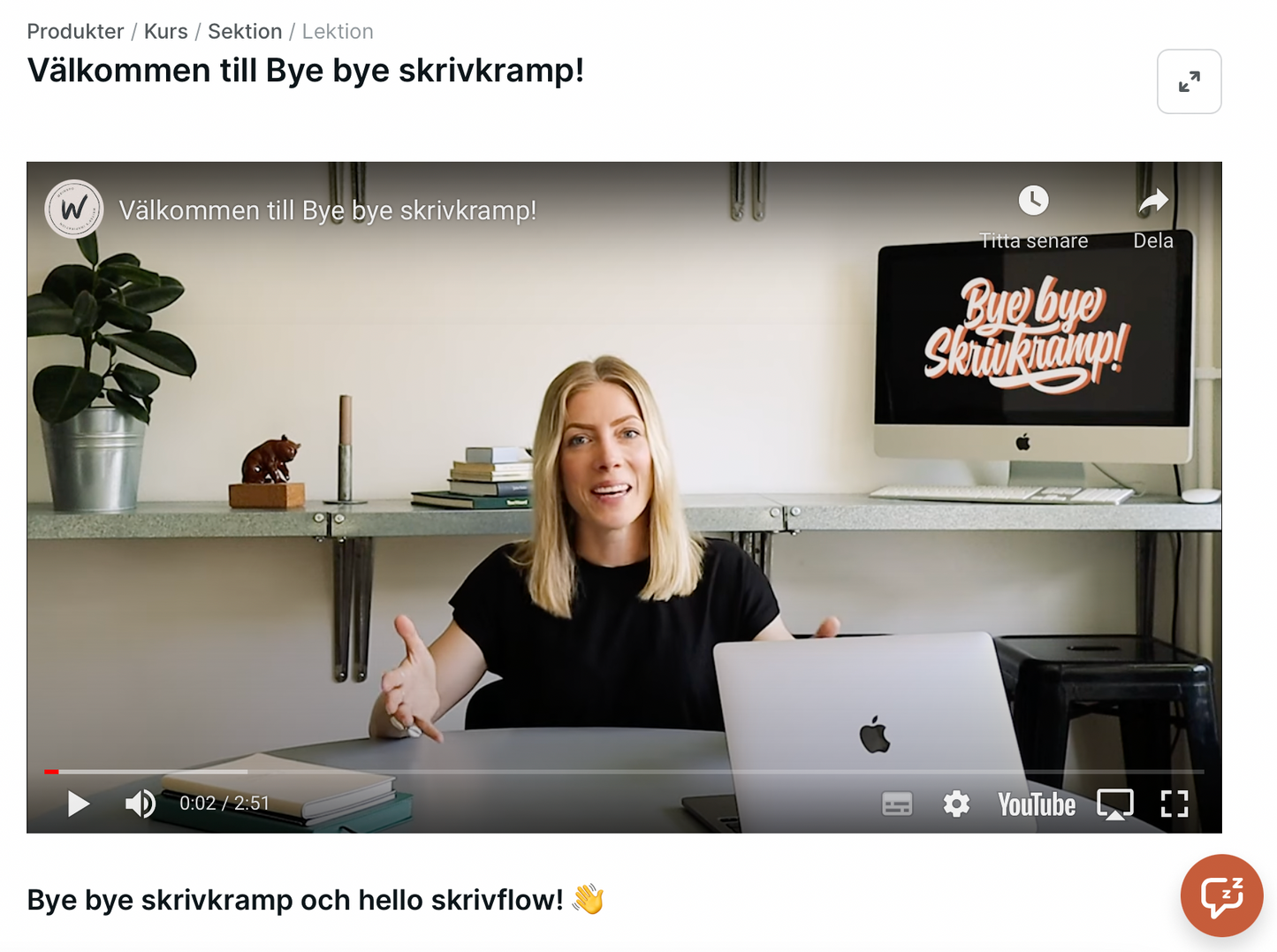 Bye bye skrivkramp! – digital kurs